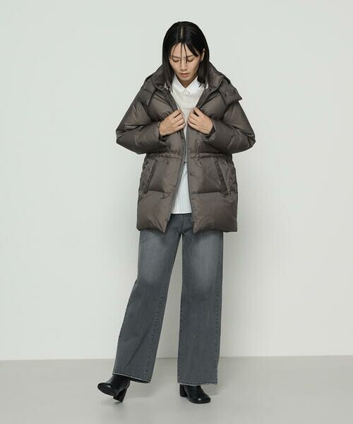 COMME CA PLATINUM S-SIZE / コムサ・プラチナ エスサイズ その他アウター | 〔 Sサイズ 〕 ライトナイロンタフタ  フード付きダウンコート | 詳細2
