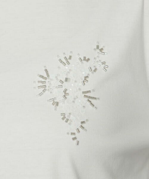 COMME CA PLATINUM S-SIZE / コムサ・プラチナ エスサイズ Tシャツ | 〔 Sサイズ 〕 スーピマバイオシルスムース ビジュー刺繍Tシャツ | 詳細10