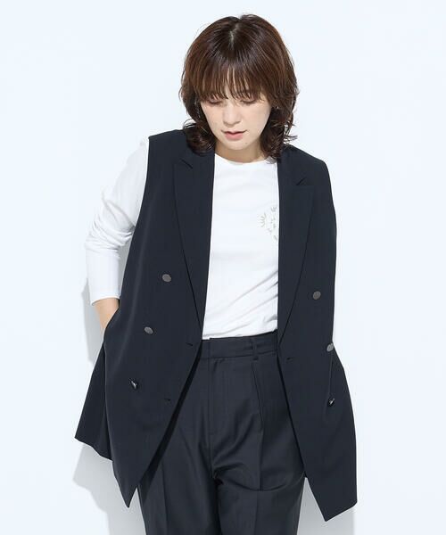 COMME CA PLATINUM S-SIZE / コムサ・プラチナ エスサイズ Tシャツ | 〔 Sサイズ 〕 スーピマバイオシルスムース ビジュー刺繍Tシャツ | 詳細12