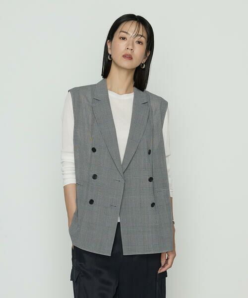 LQ ヨウジヤマモト 90s フォーマル ジャケット グレンチェック ジャケット セットアップ対応】ウールグレンチェックジャケット