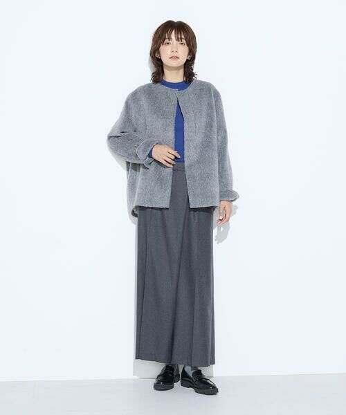 COMME CA PLATINUM S-SIZE / コムサ・プラチナ エスサイズ その他アウター | 〔 Sサイズ 〕 アルパカシャギー ノーカラージャコット | 詳細7