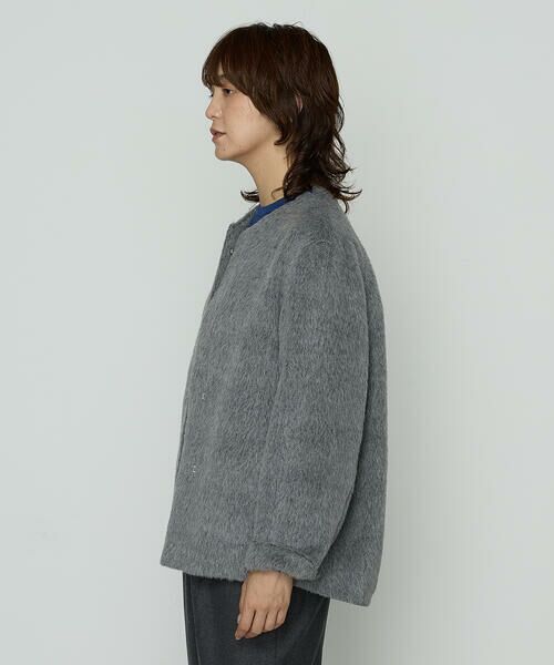 COMME CA PLATINUM S-SIZE / コムサ・プラチナ エスサイズ その他アウター | 〔 Sサイズ 〕 アルパカシャギー ノーカラージャコット | 詳細4