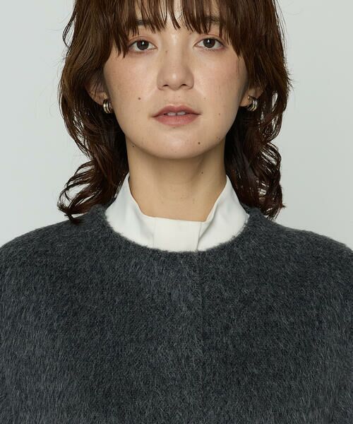 COMME CA PLATINUM S-SIZE / コムサ・プラチナ エスサイズ その他アウター | 〔 Sサイズ 〕 アルパカシャギー ノーカラージャコット | 詳細20