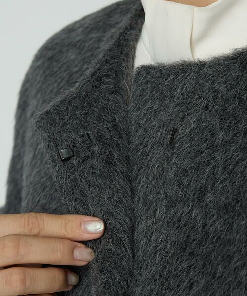 COMME CA PLATINUM S-SIZE / コムサ・プラチナ エスサイズ その他アウター | 〔 Sサイズ 〕 アルパカシャギー ノーカラージャコット | 詳細21