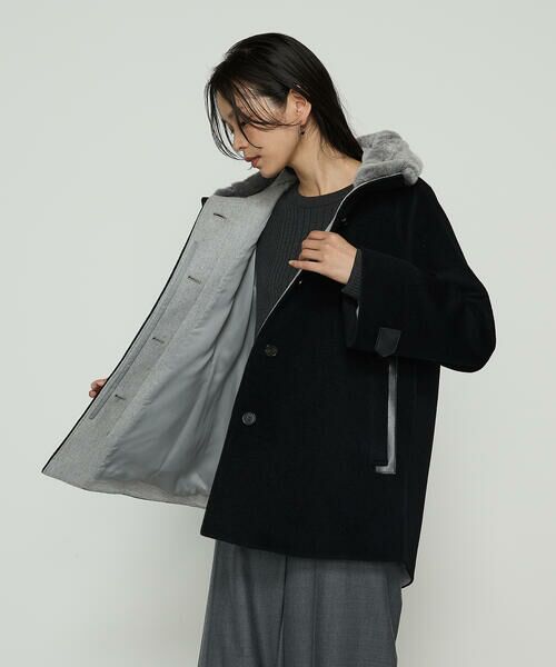 COMME CA PLATINUM S-SIZE / コムサ・プラチナ エスサイズ その他アウター | 〔 Sサイズ 〕 アンゴラウール ・Aラインショートコート | 詳細11