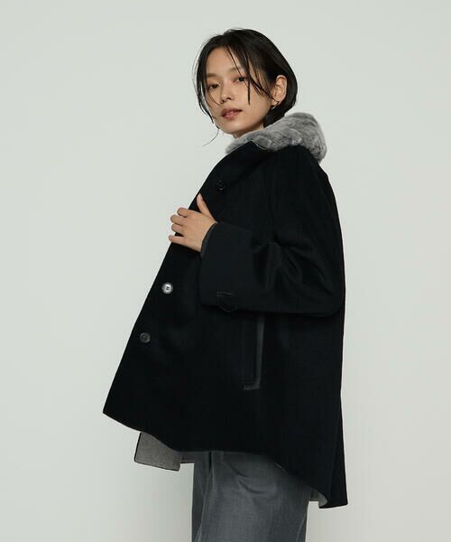 COMME CA PLATINUM S-SIZE / コムサ・プラチナ エスサイズ その他アウター | 〔 Sサイズ 〕 アンゴラウール ・Aラインショートコート | 詳細12