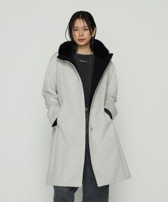 COMME CA PLATINUM S-SIZE / コムサ・プラチナ エスサイズ その他アウター | 〔 Sサイズ 〕アンゴラウール スタンドフーデットコート