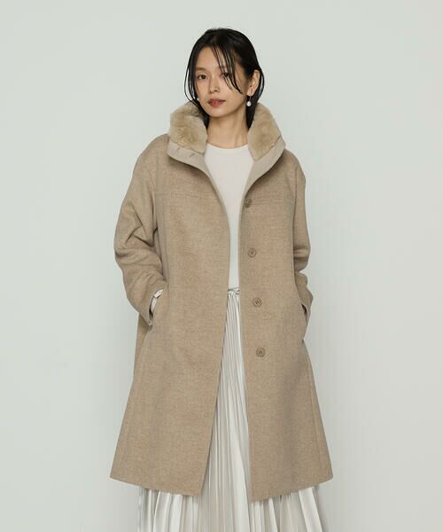 COMME CA PLATINUM S-SIZE / コムサ・プラチナ エスサイズ その他アウター | 〔 Sサイズ 〕アンゴラウール スタンドフーデットコート | 詳細26