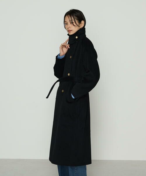 COMME CA PLATINUM S-SIZE / コムサ・プラチナ エスサイズ トレンチコート | 〔 Sサイズ 〕 アンゴラウール ロングトレンチコート | 詳細12