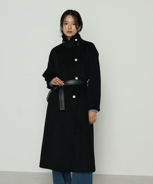 COMME CA PLATINUM S-SIZE / コムサ・プラチナ エスサイズ トレンチコート | 〔 Sサイズ 〕 アンゴラウール ロングトレンチコート | 詳細13