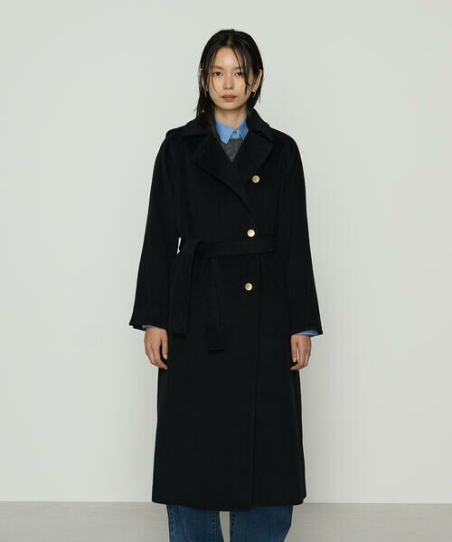 COMME CA PLATINUM S-SIZE / コムサ・プラチナ エスサイズ トレンチコート | 〔 Sサイズ 〕 アンゴラウール ロングトレンチコート | 詳細14