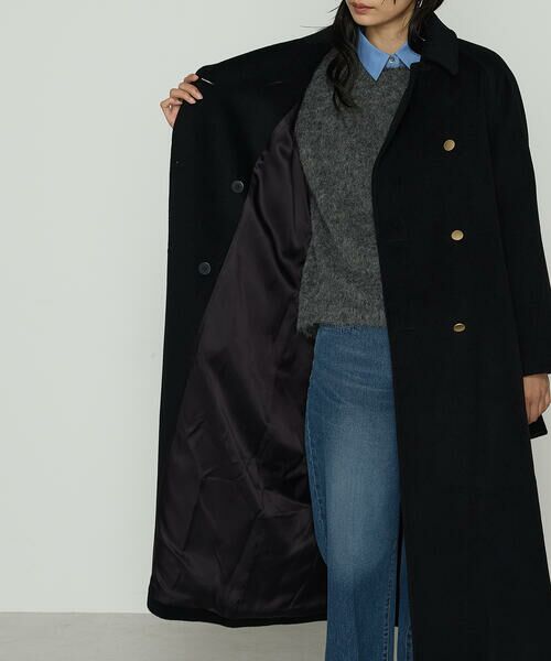 COMME CA PLATINUM S-SIZE / コムサ・プラチナ エスサイズ トレンチコート | 〔 Sサイズ 〕 アンゴラウール ロングトレンチコート | 詳細22
