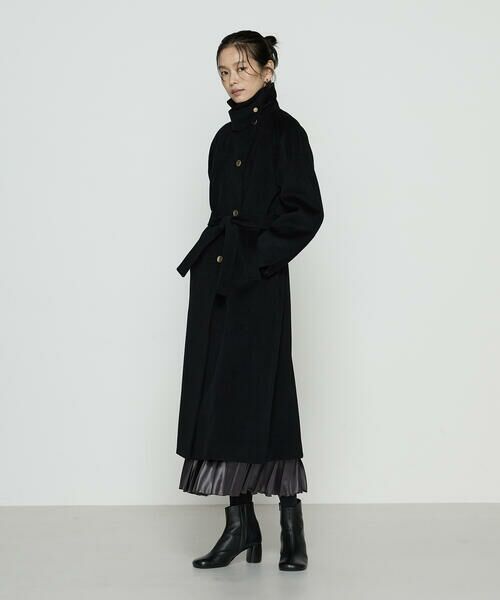 COMME CA PLATINUM S-SIZE / コムサ・プラチナ エスサイズ トレンチコート | 〔 Sサイズ 〕 アンゴラウール ロングトレンチコート | 詳細5
