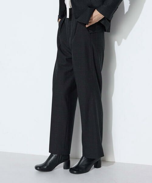 COMME CA PLATINUM S-SIZE / コムサ・プラチナ エスサイズ セットアップ | 〔 Sサイズ 〕 【セットアップ対応】トリアセウールフラノ ワイドパンツ | 詳細9
