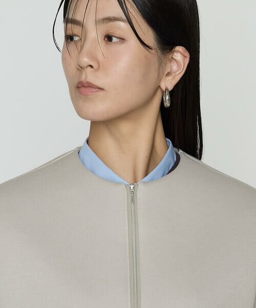 COMME CA PLATINUM S-SIZE / コムサ・プラチナ エスサイズ ブルゾン | 〔 Sサイズ 〕 ダブルエアーダンボール ノーカラーブルゾン | 詳細6