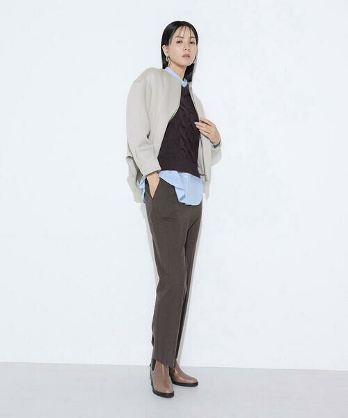 COMME CA PLATINUM S-SIZE / コムサ・プラチナ エスサイズ ブルゾン | 〔 Sサイズ 〕 ダブルエアーダンボール ノーカラーブルゾン | 詳細11