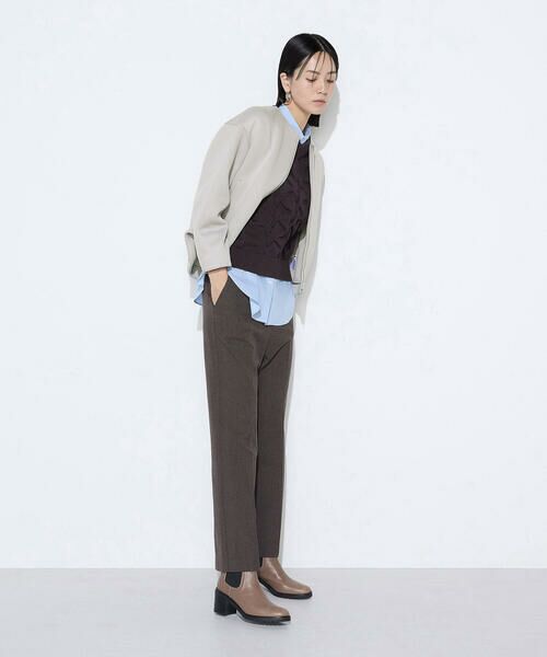 COMME CA PLATINUM S-SIZE / コムサ・プラチナ エスサイズ ブルゾン | 〔 Sサイズ 〕 ダブルエアーダンボール ノーカラーブルゾン | 詳細12