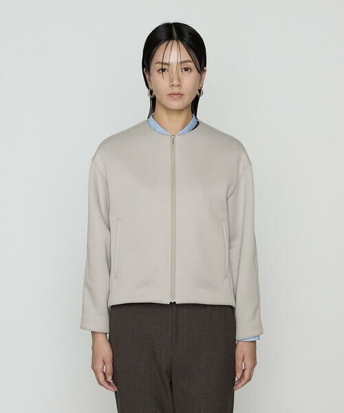 COMME CA PLATINUM S-SIZE / コムサ・プラチナ エスサイズ ブルゾン | 〔 Sサイズ 〕 ダブルエアーダンボール ノーカラーブルゾン | 詳細3