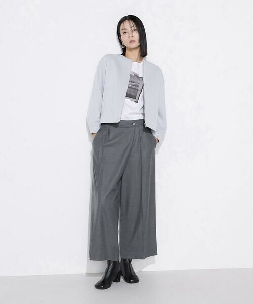 COMME CA PLATINUM S-SIZE / コムサ・プラチナ エスサイズ ブルゾン | 〔 Sサイズ 〕 ダブルエアーダンボール ノーカラーブルゾン | 詳細27