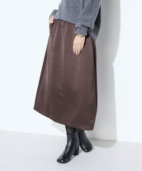 COMME CA PLATINUM S-SIZE / コムサ・プラチナ エスサイズ ロング・マキシ丈スカート | 〔 Sサイズ 〕 ビンテージダブルサテン スカート | 詳細23