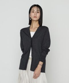 COMME CA PLATINUM S-SIZE / コムサ・プラチナ エスサイズ カーディガン・ボレロ | 〔 Sサイズ 〕 ウール梳毛 Vネックカーディガン