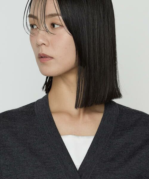 COMME CA PLATINUM S-SIZE / コムサ・プラチナ エスサイズ カーディガン・ボレロ | 〔 Sサイズ 〕 ウール梳毛 Vネックカーディガン | 詳細14