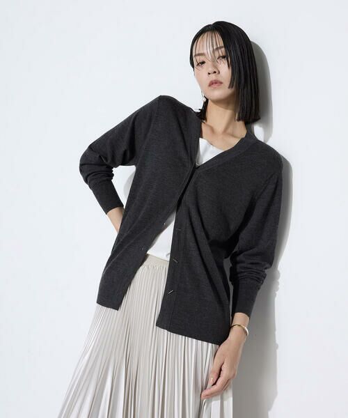 COMME CA PLATINUM S-SIZE / コムサ・プラチナ エスサイズ カーディガン・ボレロ | 〔 Sサイズ 〕 ウール梳毛 Vネックカーディガン | 詳細19