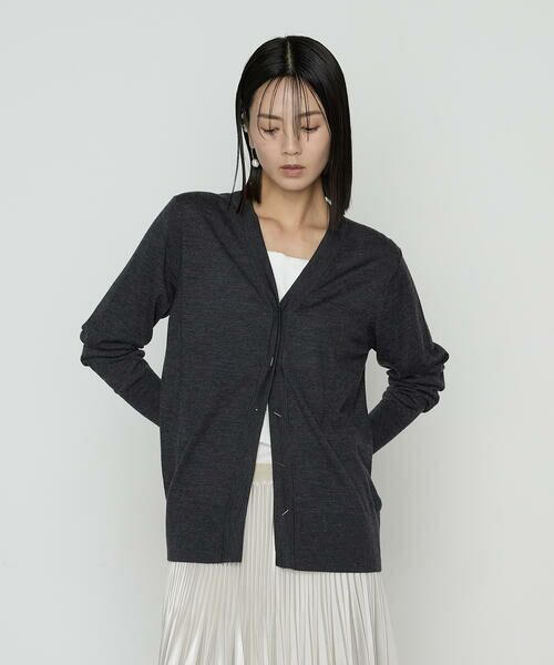 COMME CA PLATINUM S-SIZE / コムサ・プラチナ エスサイズ カーディガン・ボレロ | 〔 Sサイズ 〕 ウール梳毛 Vネックカーディガン | 詳細10