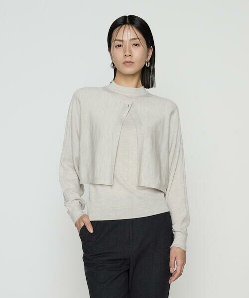 COMME CA PLATINUM S-SIZE / コムサ・プラチナ エスサイズ その他トップス | 〔 Sサイズ 〕 ウール梳毛 ツインニット | 詳細2