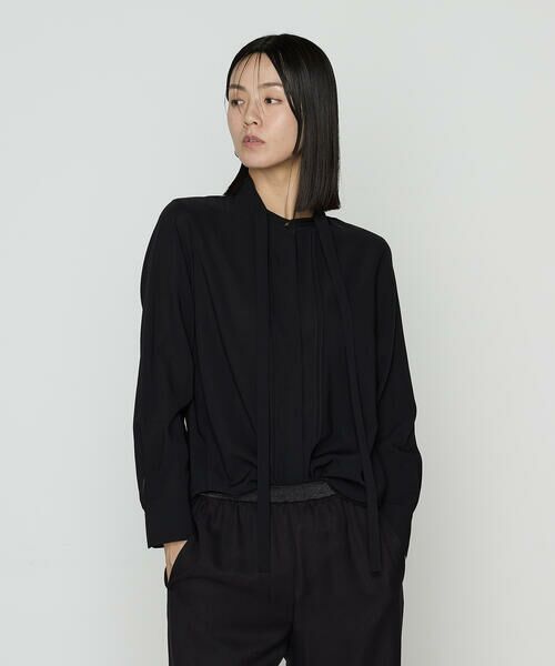 COMME CA PLATINUM S-SIZE / コムサ・プラチナ エスサイズ シャツ・ブラウス | 〔 Sサイズ 〕 フィネスボイル ボウタイシャツ | 詳細9