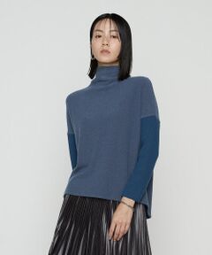 COMME CA PLATINUM S-SIZE / コムサ・プラチナ エスサイズ カットソー | 〔 Sサイズ 〕 ウールブークレー  ボトルネックプルオーバー