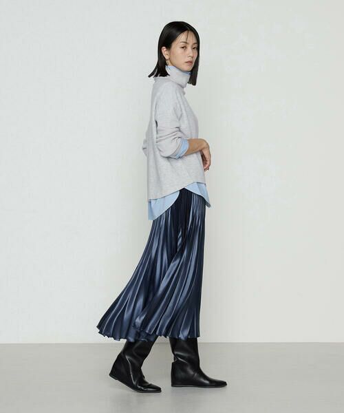 COMME CA PLATINUM S-SIZE / コムサ・プラチナ エスサイズ カットソー | 〔 Sサイズ 〕 ウールブークレー  ボトルネックプルオーバー | 詳細1