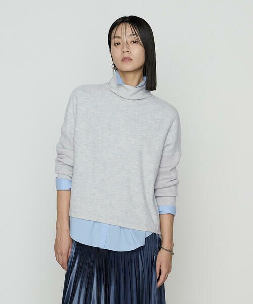 COMME CA PLATINUM S-SIZE / コムサ・プラチナ エスサイズ カットソー | 〔 Sサイズ 〕 ウールブークレー  ボトルネックプルオーバー | 詳細3