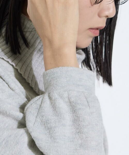 COMME CA PLATINUM S-SIZE / コムサ・プラチナ エスサイズ カットソー | 〔 Sサイズ 〕 ウールブークレー スヌード付きプルオーバー | 詳細11