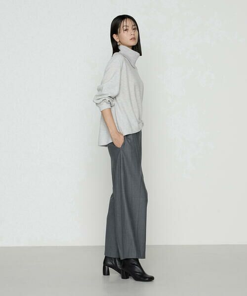 COMME CA PLATINUM S-SIZE / コムサ・プラチナ エスサイズ カットソー | 〔 Sサイズ 〕 ウールブークレー スヌード付きプルオーバー | 詳細3