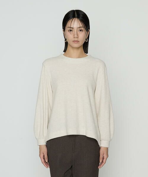 COMME CA PLATINUM S-SIZE / コムサ・プラチナ エスサイズ カットソー | 〔 Sサイズ 〕 ウールブークレー スヌード付きプルオーバー | 詳細12