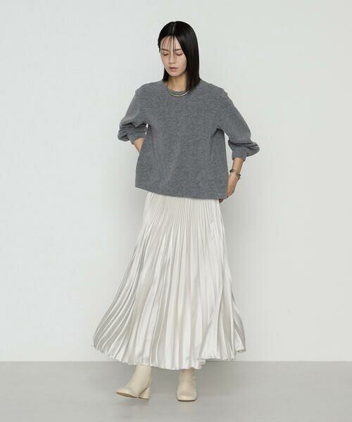 COMME CA PLATINUM S-SIZE / コムサ・プラチナ エスサイズ カットソー | 〔 Sサイズ 〕 ウールブークレー スヌード付きプルオーバー | 詳細25