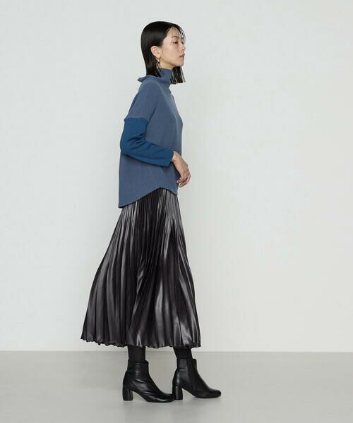 COMME CA PLATINUM S-SIZE / コムサ・プラチナ エスサイズ ロング・マキシ丈スカート | 〔 Sサイズ 〕 サテンチンツ コンビネーションプリーツスカート | 詳細14