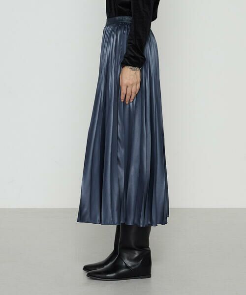 COMME CA PLATINUM S-SIZE / コムサ・プラチナ エスサイズ ロング・マキシ丈スカート | 〔 Sサイズ 〕 サテンチンツ コンビネーションプリーツスカート | 詳細26