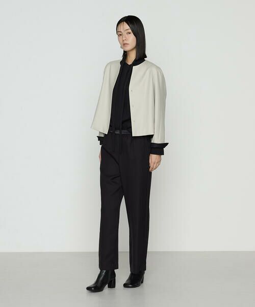 COMME CA PLATINUM S-SIZE / コムサ・プラチナ エスサイズ セットアップ | 〔 Sサイズ 〕 【セットアップ対応】ストレッチフラノノーカラージャケット | 詳細2