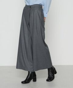 COMME CA PLATINUM S-SIZE / コムサ・プラチナ エスサイズ セットアップ | 〔 Sサイズ 〕 【セットアップ対応】ストレッチフラノ アシンメトリータックワイドパンツ