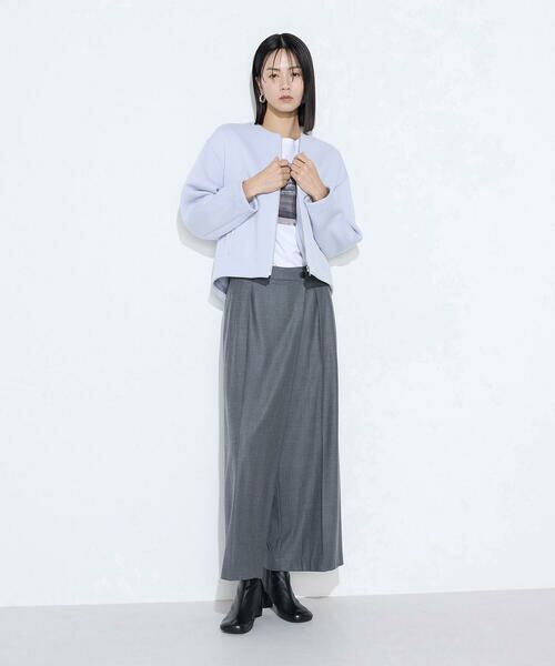 COMME CA PLATINUM S-SIZE / コムサ・プラチナ エスサイズ セットアップ | 〔 Sサイズ 〕 【セットアップ対応】ストレッチフラノ アシンメトリータックワイドパンツ | 詳細29