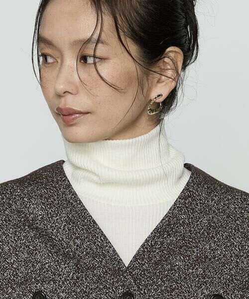 COMME CA PLATINUM S-SIZE / コムサ・プラチナ エスサイズ ノーカラージャケット | 〔 Sサイズ 〕 ツイード柄リバージャージー ノーカラージャケット | 詳細11