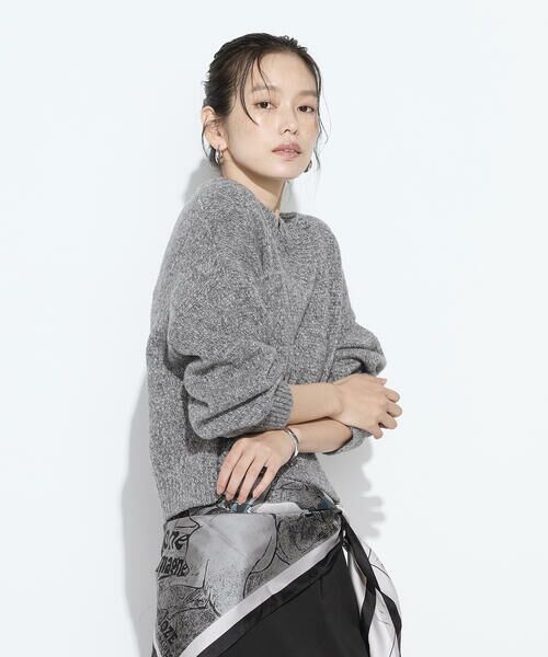 COMME CA PLATINUM S-SIZE / コムサ・プラチナ エスサイズ ニット・セーター | 〔 Sサイズ 〕 和紙ブークレー Vネックプルオーバー | 詳細6