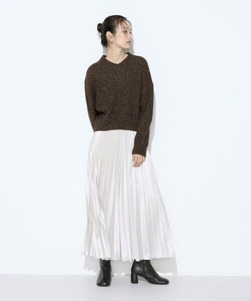 COMME CA PLATINUM S-SIZE / コムサ・プラチナ エスサイズ ニット・セーター | 〔 Sサイズ 〕 和紙ブークレー Vネックプルオーバー | 詳細14