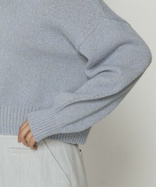 COMME CA PLATINUM S-SIZE / コムサ・プラチナ エスサイズ ニット・セーター | 〔 Sサイズ 〕 和紙ブークレー Vネックプルオーバー | 詳細25