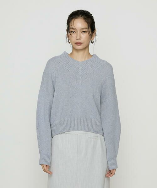 COMME CA PLATINUM S-SIZE / コムサ・プラチナ エスサイズ ニット・セーター | 〔 Sサイズ 〕 和紙ブークレー Vネックプルオーバー | 詳細21