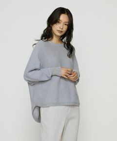 COMME CA PLATINUM S-SIZE / コムサ・プラチナ エスサイズ ニット・セーター | 〔 Sサイズ 〕 和紙ブークレー ホールガーメントプルオーバー