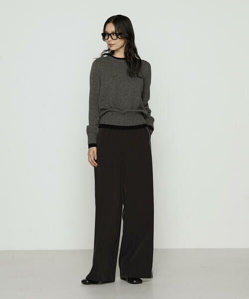 COMME CA PLATINUM S-SIZE / コムサ・プラチナ エスサイズ ニット・セーター | 〔 Sサイズ 〕 カシミヤ混ウール バイカラーニット | 詳細2