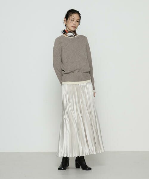 COMME CA PLATINUM S-SIZE / コムサ・プラチナ エスサイズ ニット・セーター | 〔 Sサイズ 〕 カシミヤ混ウール バイカラーニット | 詳細7
